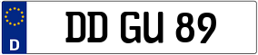 Trailer License Plate